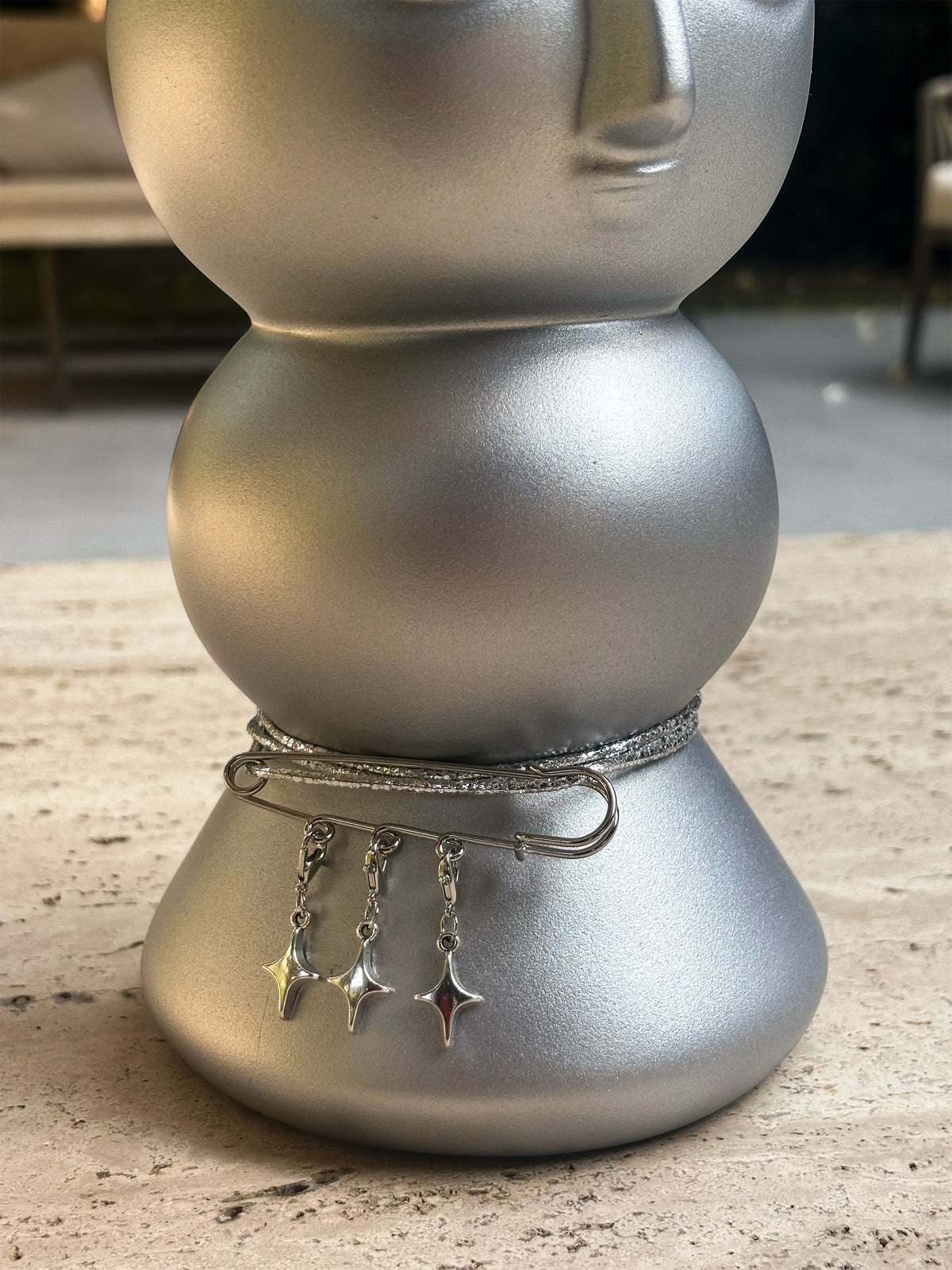 Chirp Charm | Metallic Silver