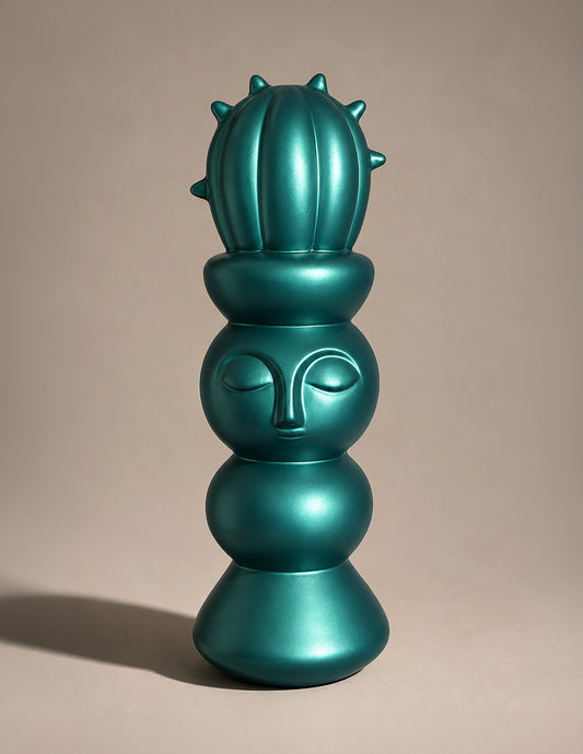 Cact Head | Metallic Amazon Green